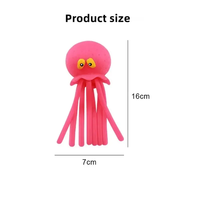 Squeezing water octopus decompression toy bathtub bath toy decoration summer swimming pool children's water play toys ﻿
