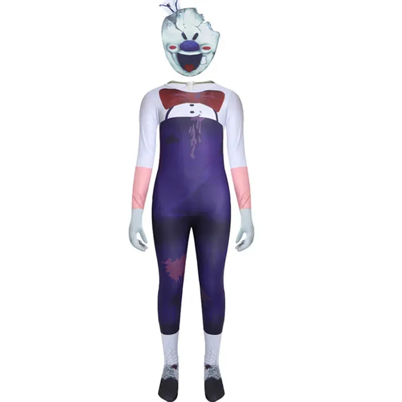 Новинка 2024 года, костюм на Хэллоуин, ужасный ледяной крик, одежда для выступлений, комбинезон для девочек и мальчиков, одежда Mr MeatBear House 002