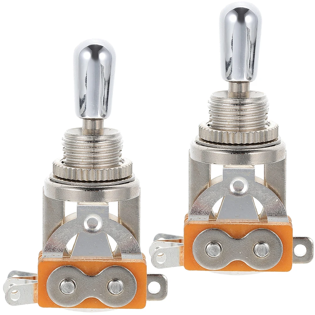 

2pcs Electric Guitar Toggle Switch Metal Replacement for Type Durable Lightweight Guitar Accessory Pickup Selector Switch