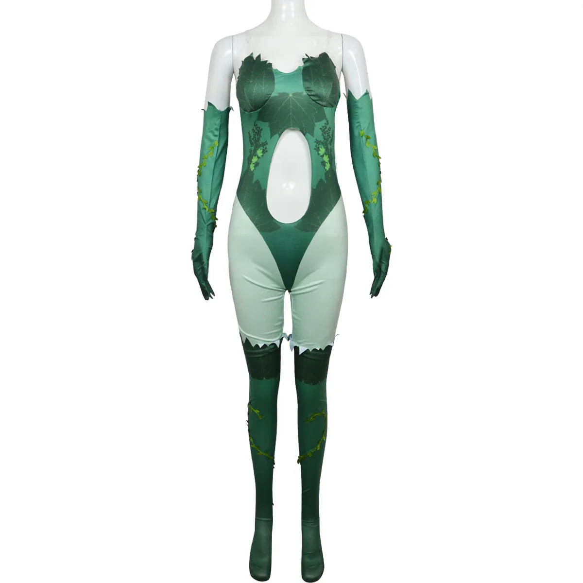 Movie Pamela Poison Ivy Cosplay Costume Green Jumpsuit Halloween Carnival Cosplay Pamela Lillian Isley Customized Clothes