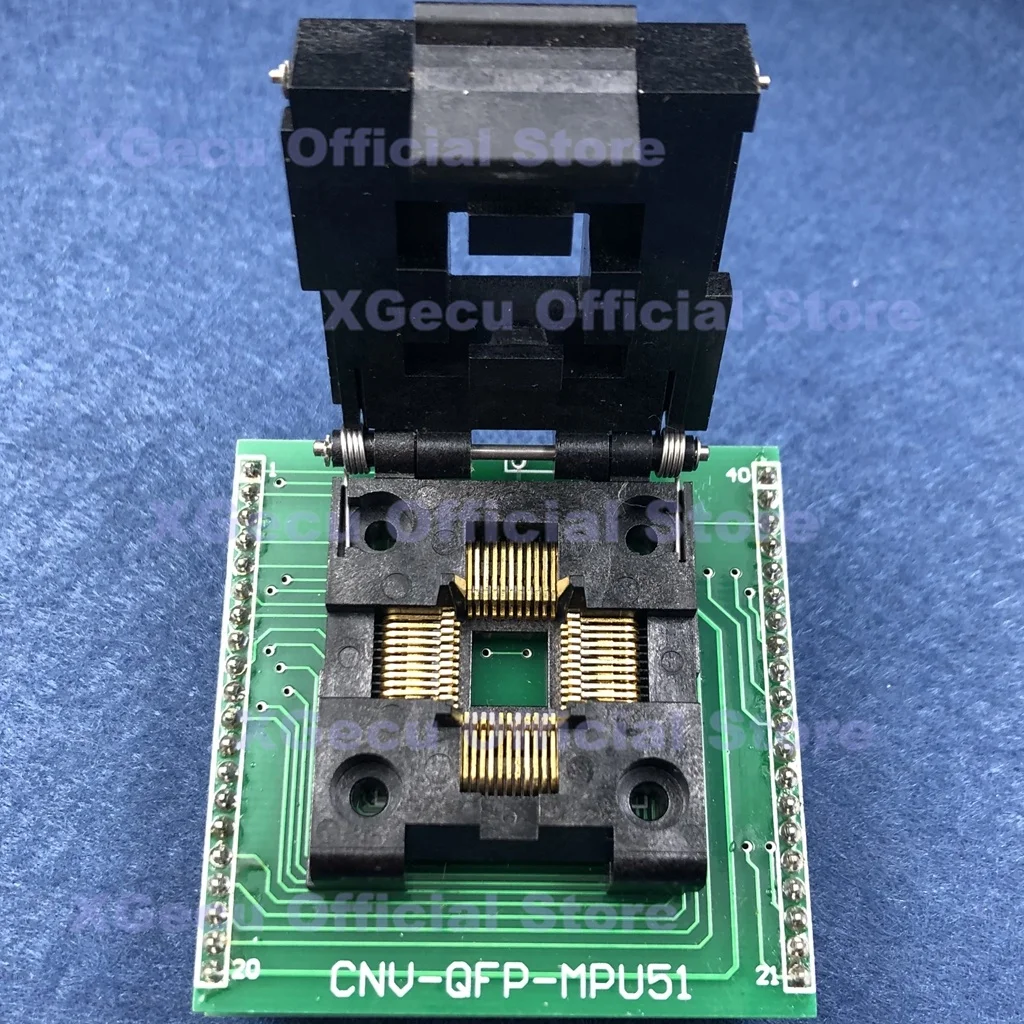 CNV-QFP-MPU51 adapter LQFP44/VQFP44/QFP44/TQFP44-DIP40 support 8051 MCU for TL866A TL866CS TL866II PLUS ZIF 40-PIN Programmers