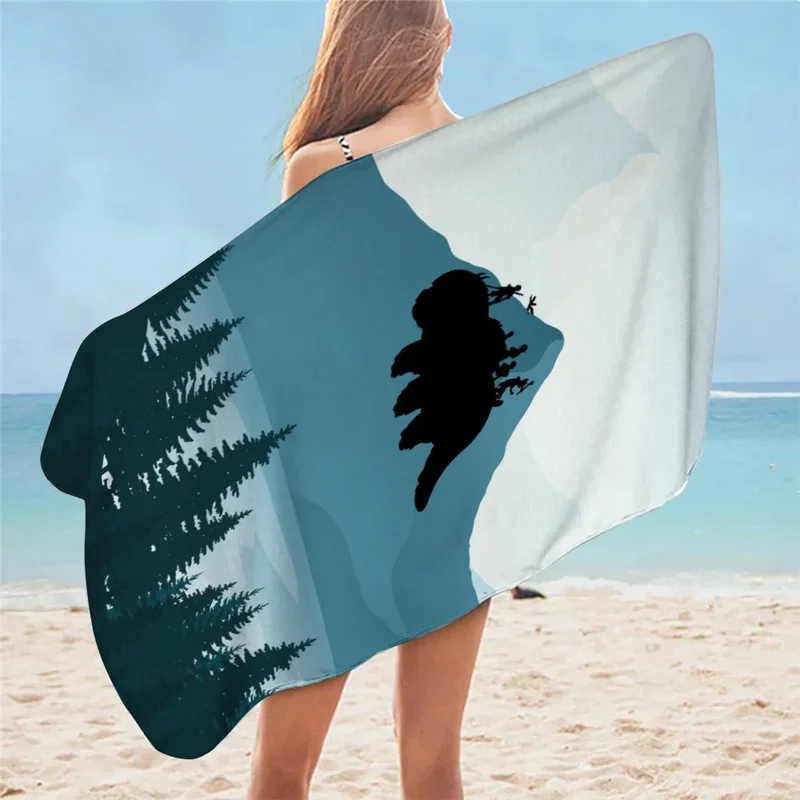 

Avatar The Last Airbender, новое прямоугольное банное полотенце с цифровой 3D печатью, портативное косметическое полотенце для путешествий на открытом воздухе