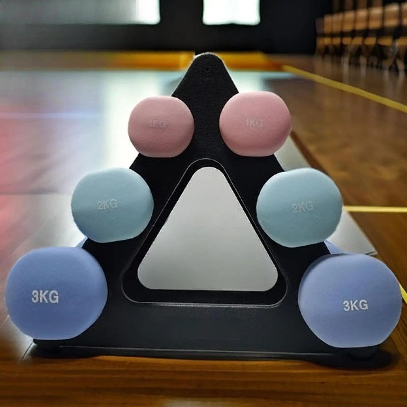 Estante para mancuernas de 3 niveles, organizador de almacenamiento de pesas, soporte de almacenamiento para entrenamiento de fuerza, Fitness, entrenamiento de pesas, deportes en casa
