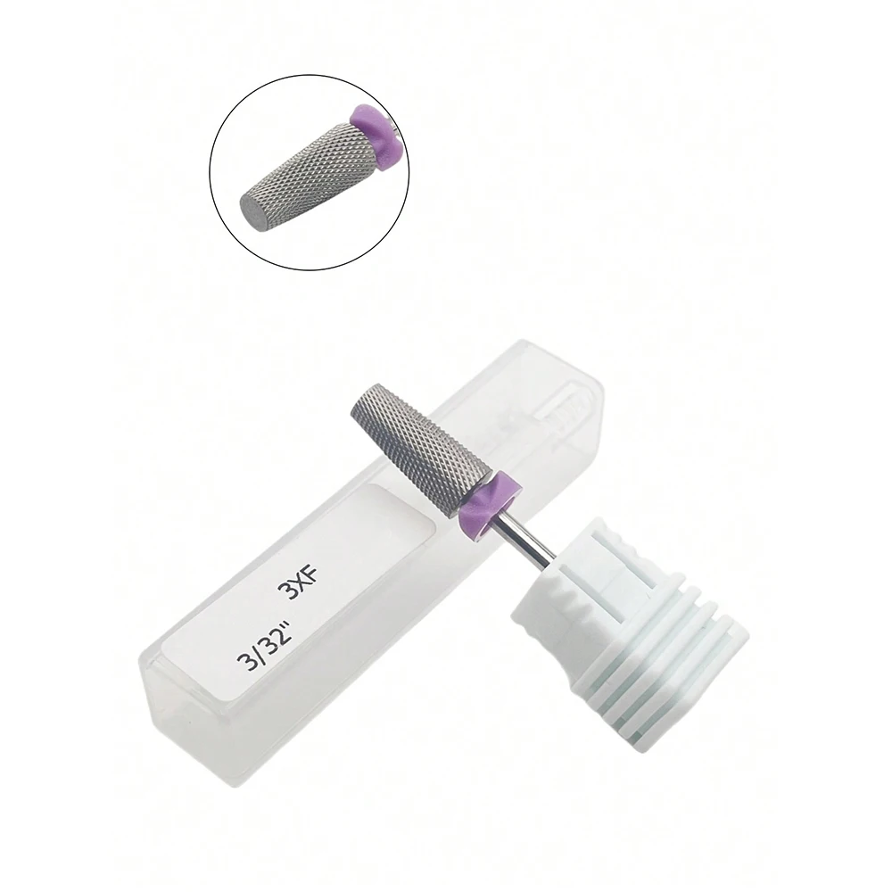 1 قطعة مثقاب أظافر من الفولاذ التنغستن، رأس تلميع أظافر 3XF، يستخدم لإزالة أظافر الأكريليك، والتلميع، وأدوات الأظافر، ومستلزمات الأظافر #5