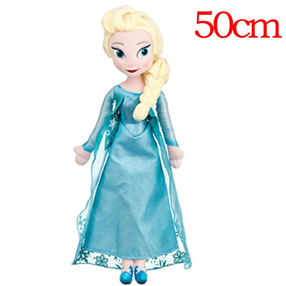 40-50 CM Frozen Anna Elsa Dolls Snow Queen Princess Anna Elsa Doll Toys Stuffed Frozen Plush Kids Toys Birthday Christmas Gift