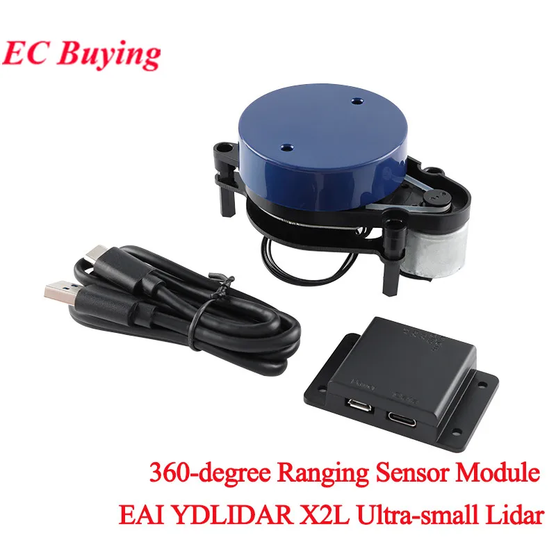 EAI YDLIDAR X2L LIDAR 360 Degree Scanning Laser Radar Scanner Ranging Sensor Module 8M 3KHz 7hz Frequency Ros Obstacle Avoidance