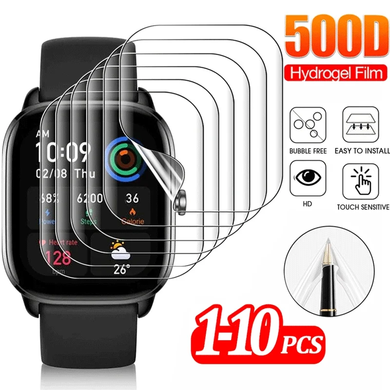 Para amazfit gts 4 mini relógio inteligente filme de hidrogel protetor de tela hd filme macio para huami amazfit gts 4 mini 4mini acessórios