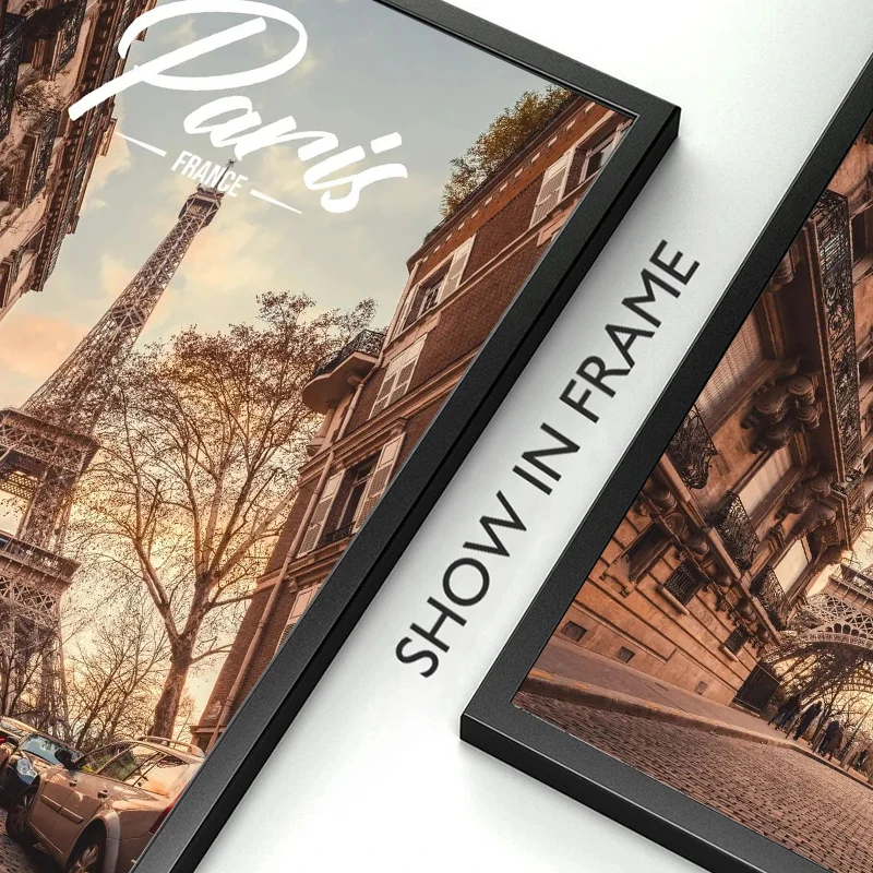 المدن العالمية الشهيرة الملصقات لندن باريس نيويورك أمستردام روما المشهد حائط لوح رسم الفن لغرفة المعيشة ديكور المنزل