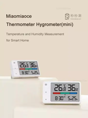 MiaoMiaoCe Intelligent Thermometer Hygrometer Meter Multi Function Clock Digital Display Weather Station Sensor for Home