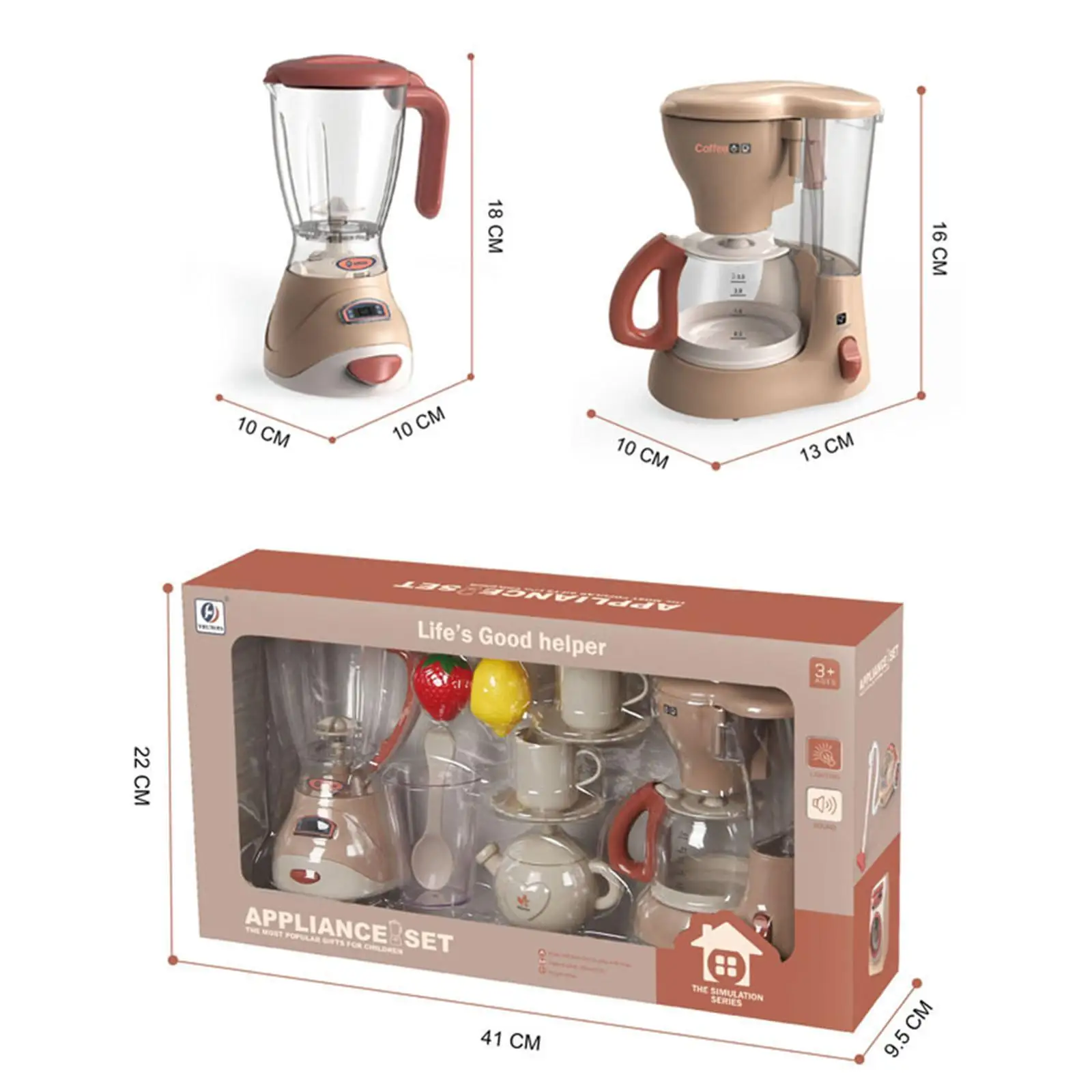 Kitchen Appliances Toys Role Playing for Party Favors Boys Girls Ages 4-8