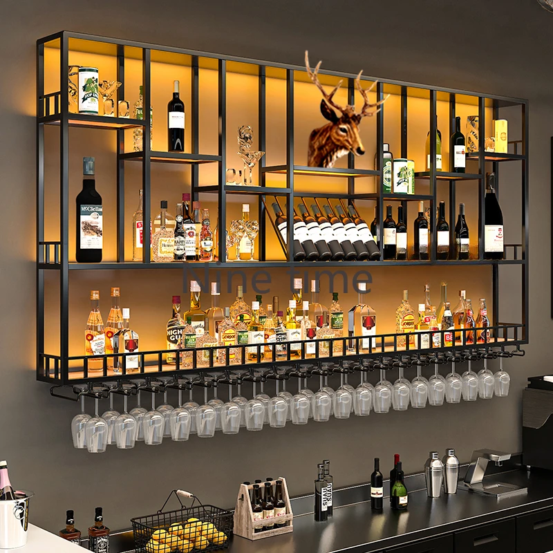 Restaurant kommerziellen Weins chränke Cocktail Einzelhandel halter moderne Bar Schrank Club Industrie Schrank Vitre Schnaps Möbel