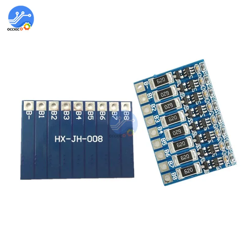 BMS 3S 4S 5S 6S 7S 8S 18650 Lithium Battery Charger Protection Board Power Bank Balancer Li-ion Lipo PCB Charging Equalizer