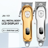 RESUXI JM-101 Professional Cordless Hair Clipper All Metal Hair Trimmer for Men Barber Beard Electric Hair Cutting Machine Tools