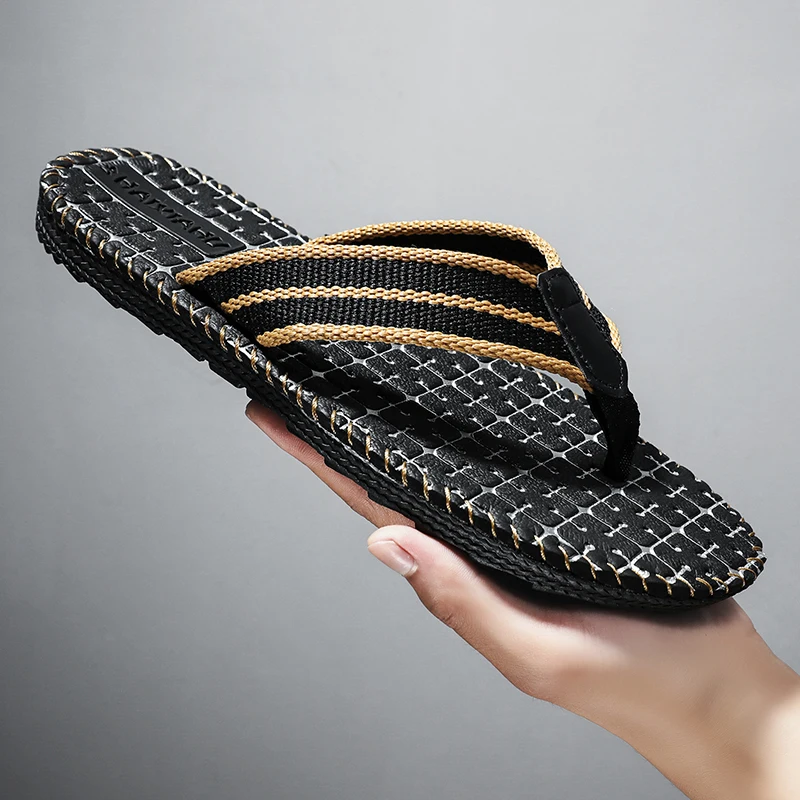 

Men'S Slippers New Large-Sized Fashionable Casual Men'S Sandals With Thick Soles Light Weight, Hiking Wading Men'S Flip-Flops