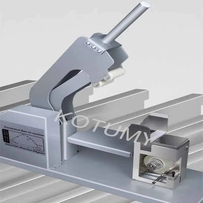 

Semi Automatic Vegetable Bundling Machine Convenient PE Or PVC Film Bundling Machine Supermarket Vegetable Strapping