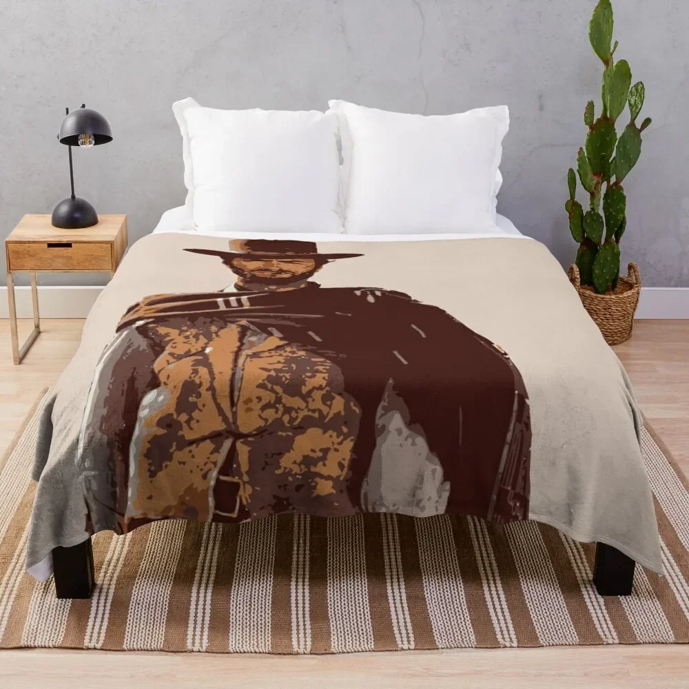 

Clint Eastwood Throw Blanket Summer Cute Plaid Blankets