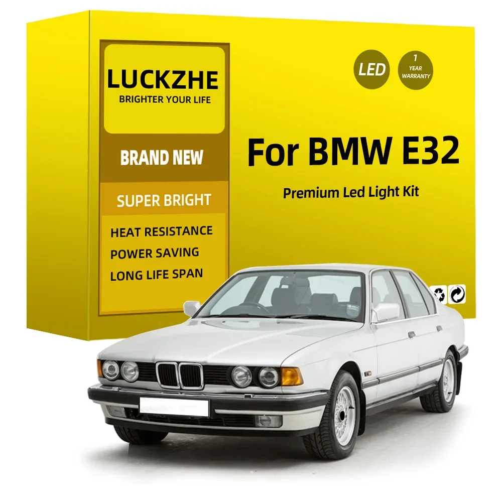 25 szt. Oświetlenie wnętrza Led zestaw do BMW 7 serii E32 730i 730iL 735i 735iL 740i 740iL 750i 750iL (1989-1994) lampa wewnętrzna LED Canbus