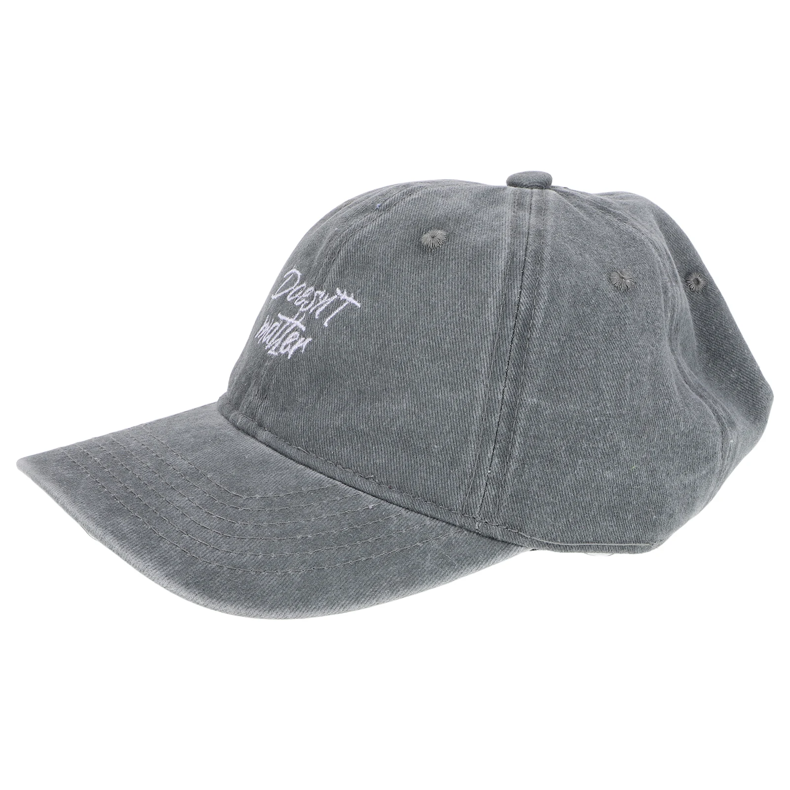 

Vintage Washed Distressed Baseball Embroidery Letter Design Cotton Adjustable Snapback Sun Protection Wide Brim Outdoor Sports