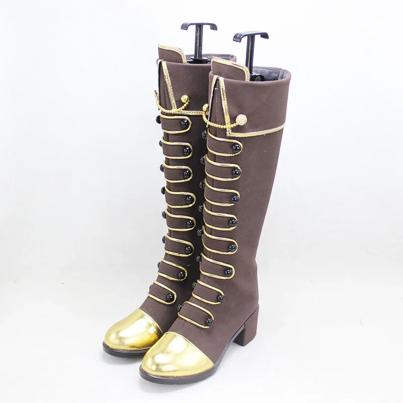 Yukina Minato Cosplay Shoes Anime BanG Dream Cosplay Prop PU Leather Shoe Halloween Carnival Boot Custom Made