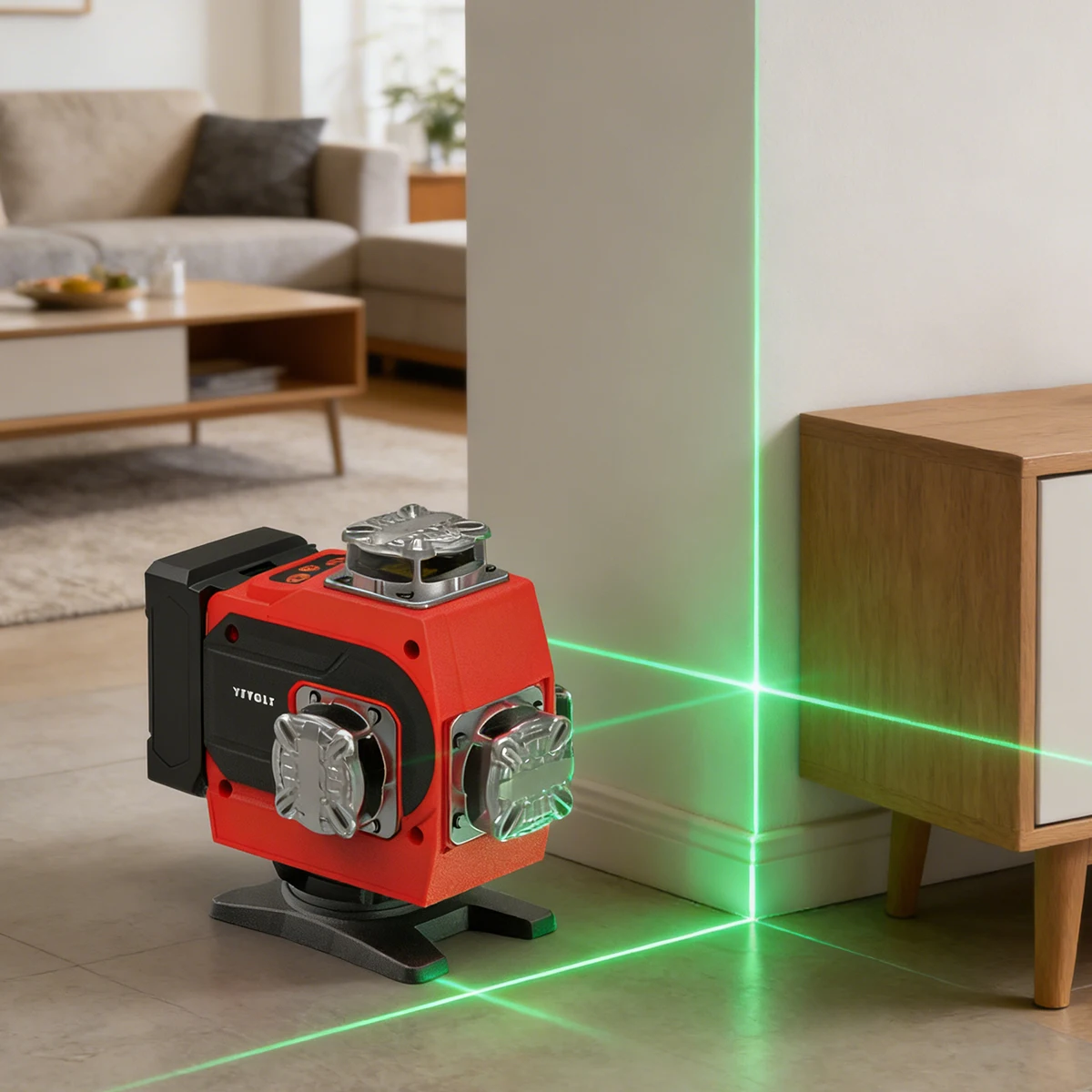 

YEVOLT Portable 16 Lines Laser Level Green & Red Beam Touch Control Auto-Leveling Tool for DIY Decoration & Professional Work