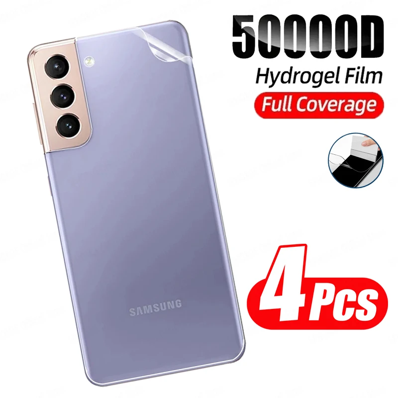 4Pcs Zurück Film Hydrogel Film Screen Protector Für Samsung Galaxy S23 S24 S22 S25 Ultra Plus Für Samsung Galaxy s24 S23 FE