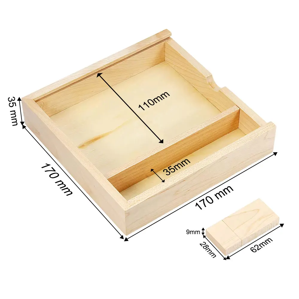 (Free Custom Laser Engraving LOGO) Wooden Album Box(Photo) and Wooden USB3.0 Pendrive 128GB 64GB 32GB 16GB 8GB 4GB