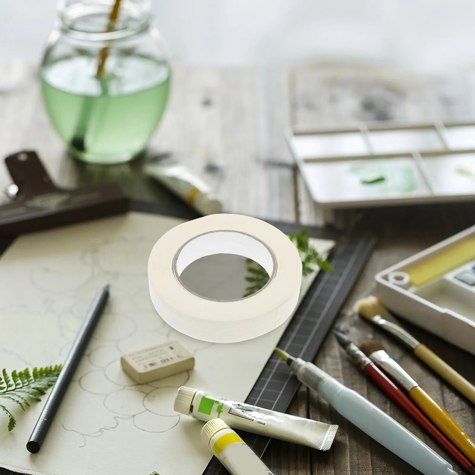 Painter Masking Tape Roll Universal Daily Use Car Spraying Paint Protection Tape DIY Art Craft Writable Adhesive