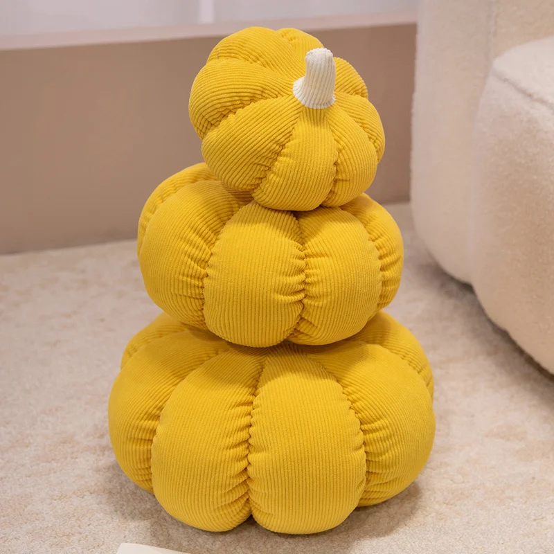 New Stuffed Pumpkin Pillow Colorful Cozy Fabrics Pumpkin Plush Toys Kawaii Home Decor Pretty Halloween Friends Gift