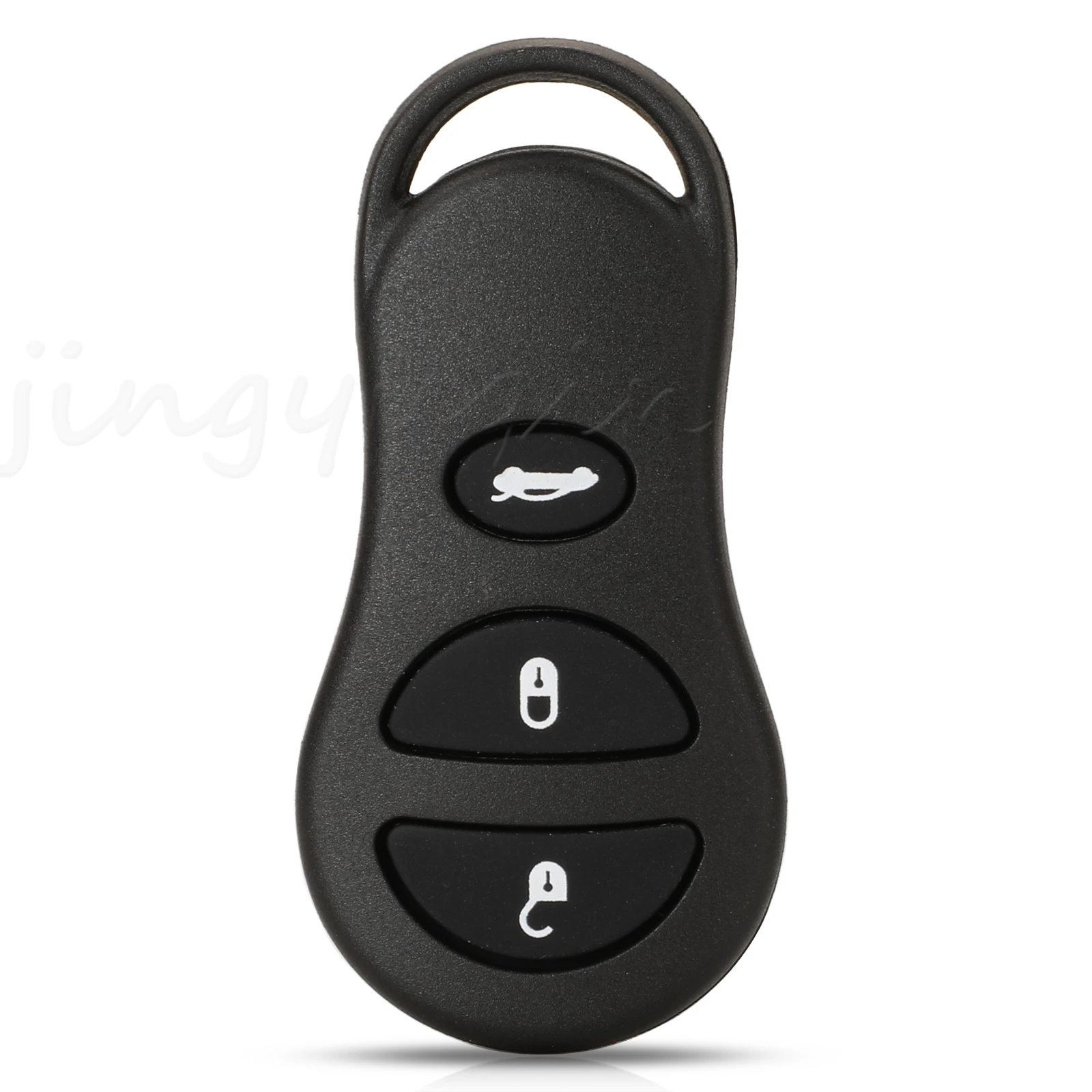 Jingyuqin Car Keyless Entry Remote Key Shell Fob Case 3/4 BNT For Chrysler Voyager Cruiser For Dodge Ram Dakota Jeep Cherokee