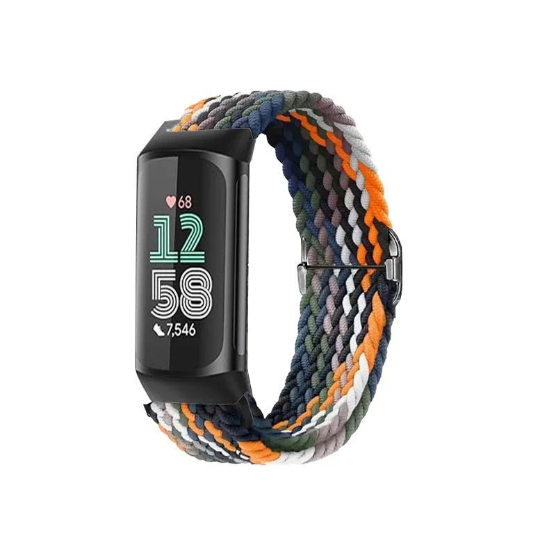 Stretchy Nylon Strap For Fitbit Charge 6 5 Elastic Woven Soft Sport Breathable Watch Band Loop Replacement For Fitbit Charge 5 6 - view 6