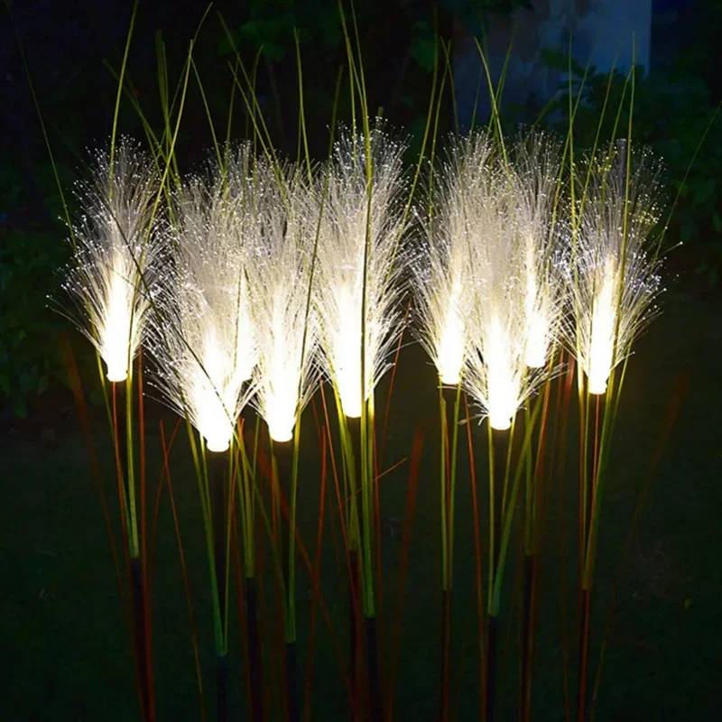 Reed Solar Lights Outdoor decorativo impermeabile LED luci natalizie ad energia solare per Yard Lawn Solar Garden Light luminoso