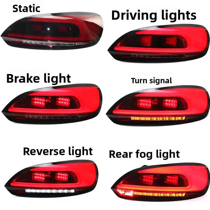 2009-2014 Suitable for  Scirocco 1.4T tail light modified Japanese version led tail light assembly streamer steering