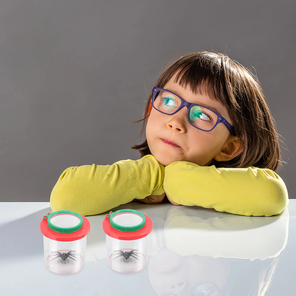 

3pcs Kids Observation Box Insect Observation Magnifier Box With Viewer Lid For Outdoor Exploration Teaching Apparatus