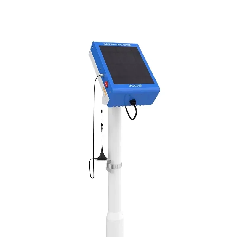 i Daringfish Solar-Powered 9V-24V DC 4G Solenoid Decoder for Irrigation Control