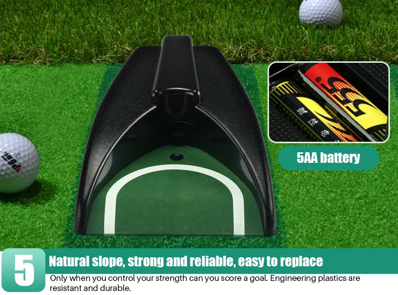 PGM GL008 Tragbares Büro-Putting-Spiel Mini Golf-Trainingshilfe mit Mini-Golf Putting Green