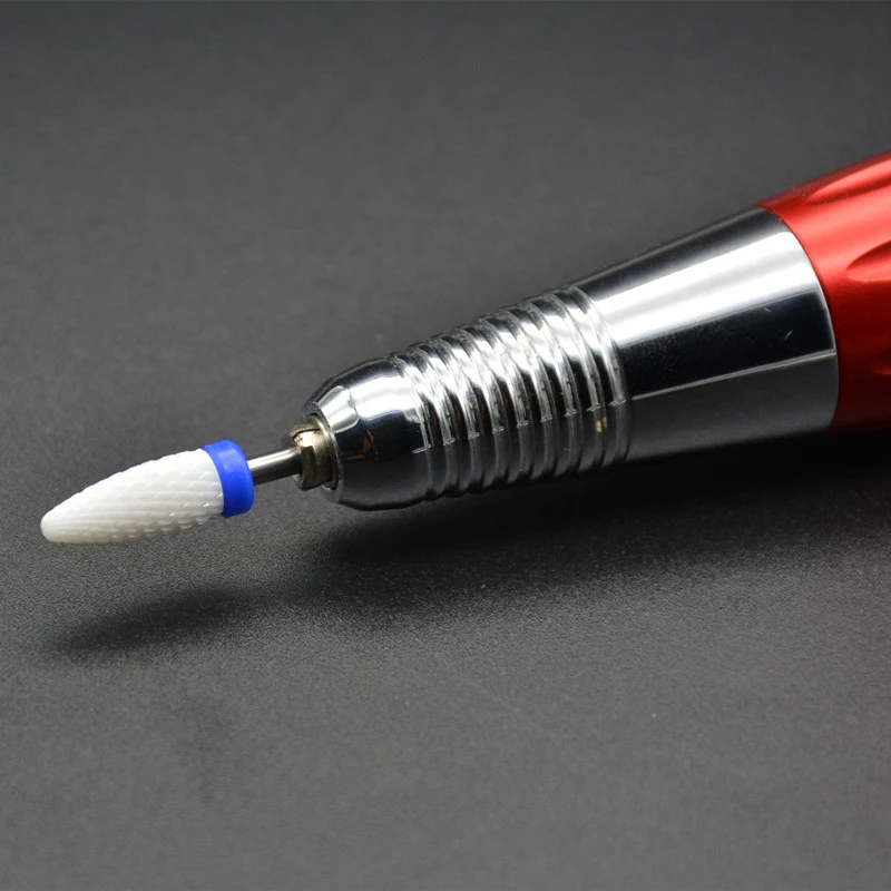 ABHU 네일 콘 팁 드릴 비트 전동 큐티클 클린 로터리 매니큐어 페디큐어 그라인딩 헤드 샌더 도구 1개