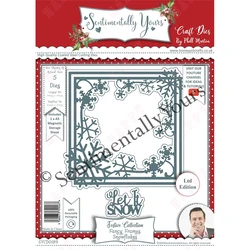 Fancy Frames Snowflakes Metal Cutting Dies For DIY Scrapbooking Photo Album Paper Cards Decorative Craft Embossing Template