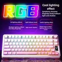 AULA F75/S75Pro Mechanical Keyboard Wireless/Bluetooth/Wired RGB Customized 75% Layout OEM Profile Gasket Structure Keyboard