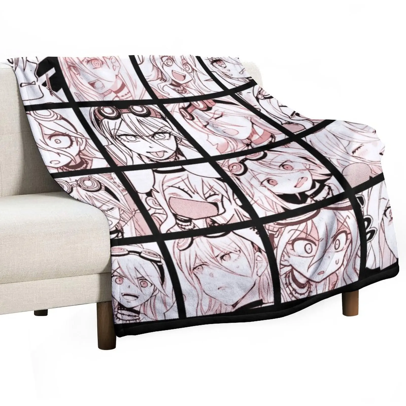 Miu Manga Collection (Colored) Throw Blanket Plaid Moving Comforter Sleeping Bag Blankets