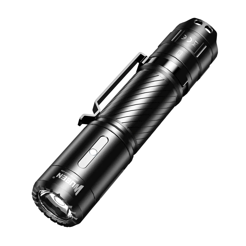 WUBEN C3 Portable Outdoor Flashlight 1200Lumens Type-C Rechargeable EDC Waterproof Troch With 18650 Battery For Camping Hunting