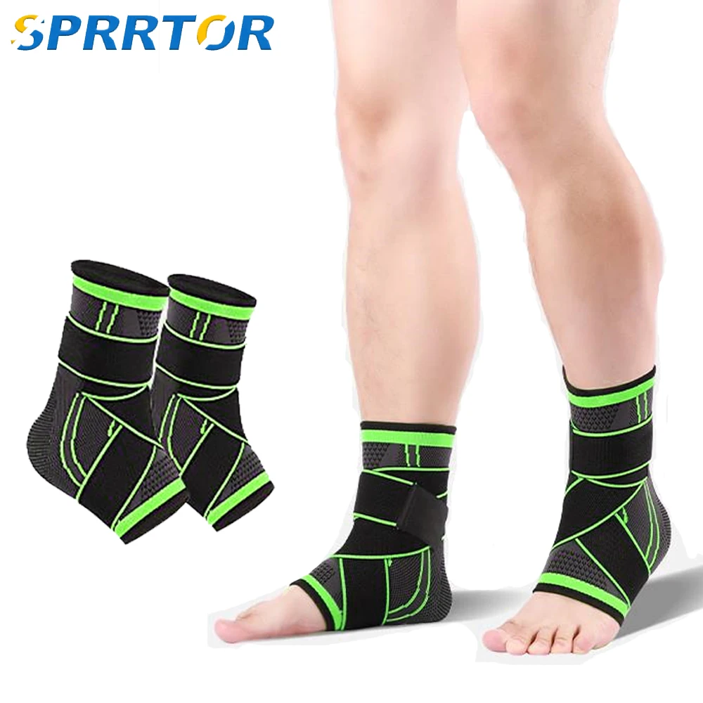 

1Pair Ankle Braces,Adjustable Compression Ankle Support Men&Women,Stabilize Ligaments-Eases Swelling and Sprained Ankle