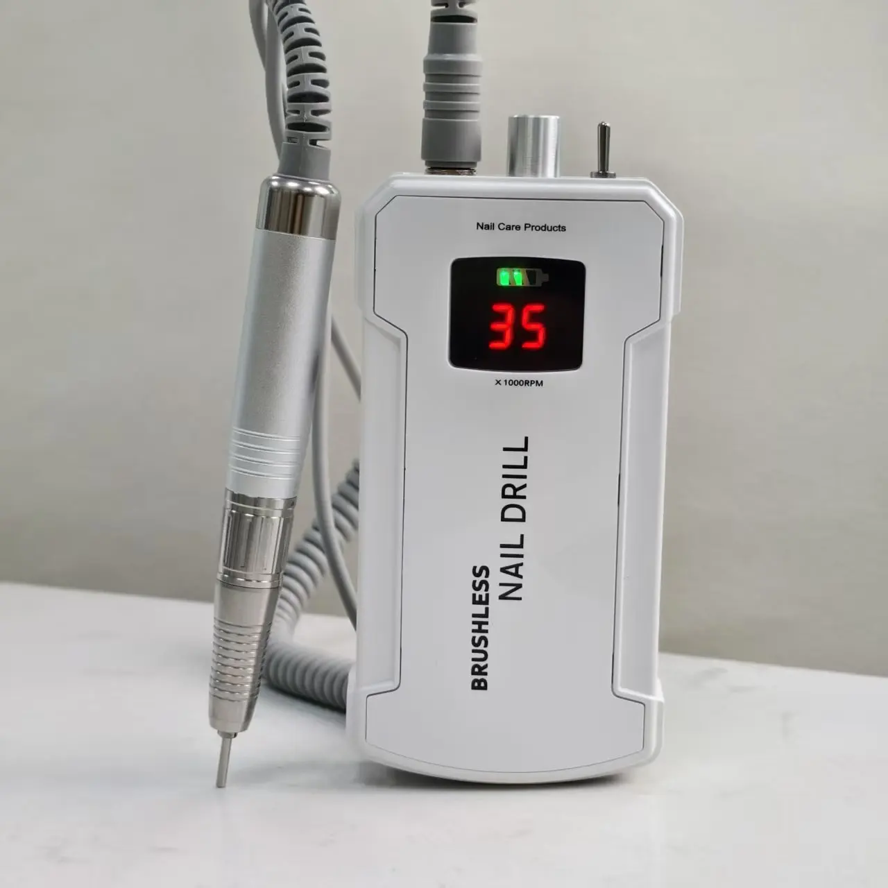 High Power Stable Less Noise Nail Drill  E File Rechargeable Brushless Nail Drill Machine for Manicure