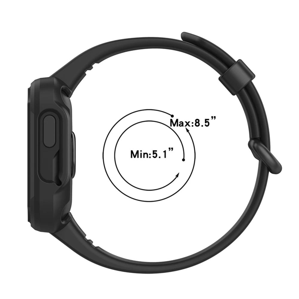 Armor replacement strap compatible with Redmi watch, black