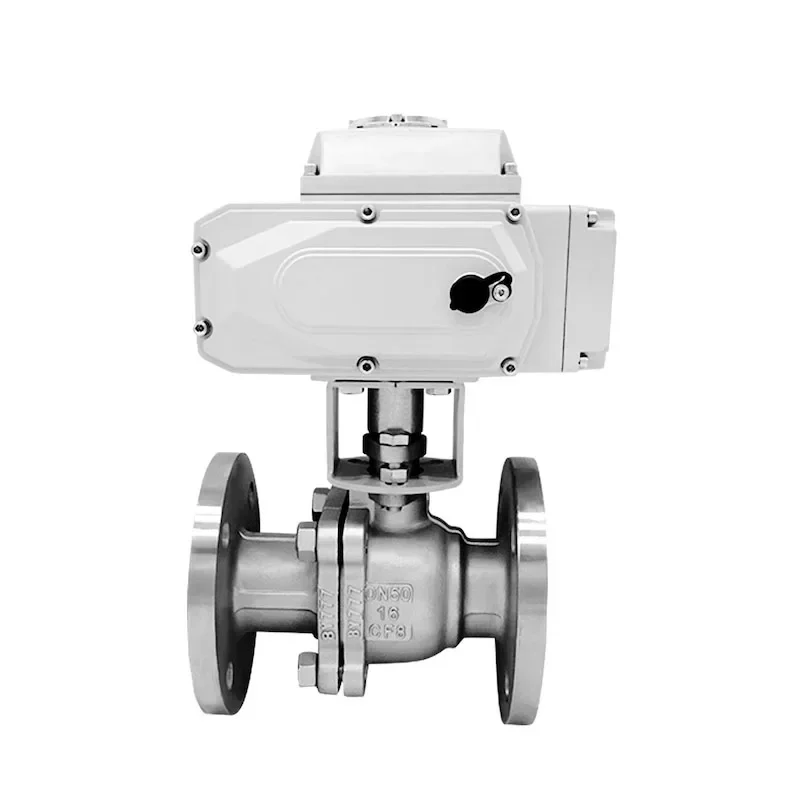 Upgrade Electric Ball Valve Q941F-16/25P Stainless Steel Flanged Ball Valve Cut Off High Temperature Steam Ball Valve DN255080