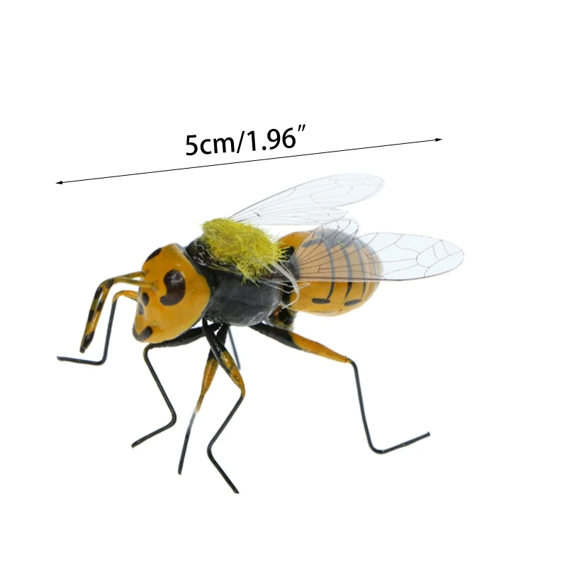 Śliczne pszczoła Mini owad zabawka w kształcie zwierzątka realistyczne owady rysunek zabawki miniaturowe pszczoła ślimak modliszka dziki owad Model biologia zabawki naukowe