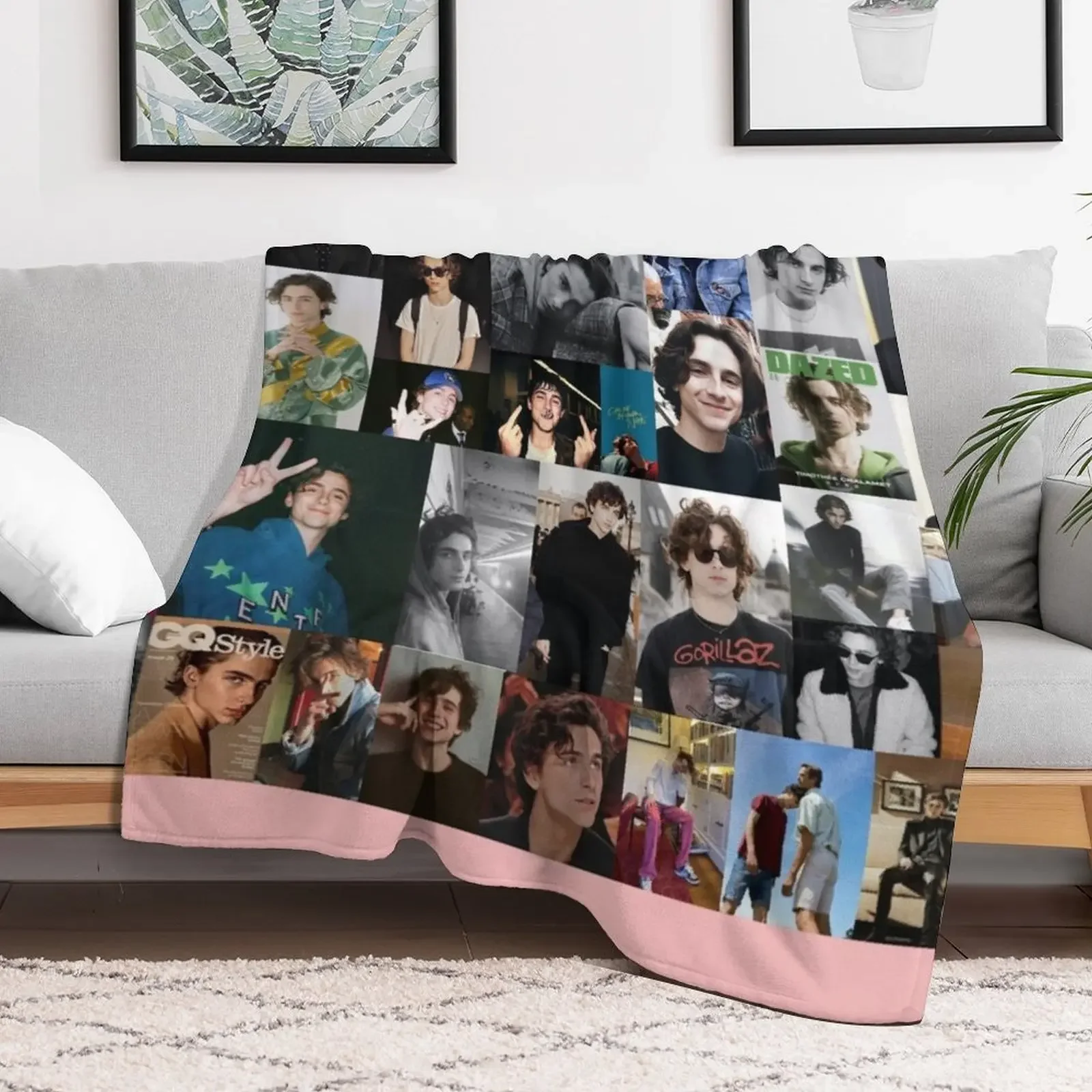 Timothée Chalamet Blanket Throw Blanket Baby Blankets For Sofas Flannel Custom Blankets