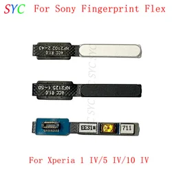 Cabo flexível de botão sensor de impressão digital para Sony Xperia 1 IV 5 IV 10 IV Touch Scanner peças de reparo