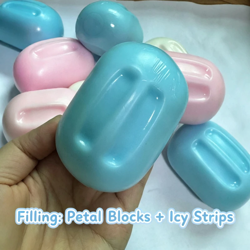 Soap Crunch Handmade Ball Squishy Ball Stress Ball Fidget Toy Crunchy Squeeze Ball Round Blocks Filled ASMR Anti Stress Toy - view 5