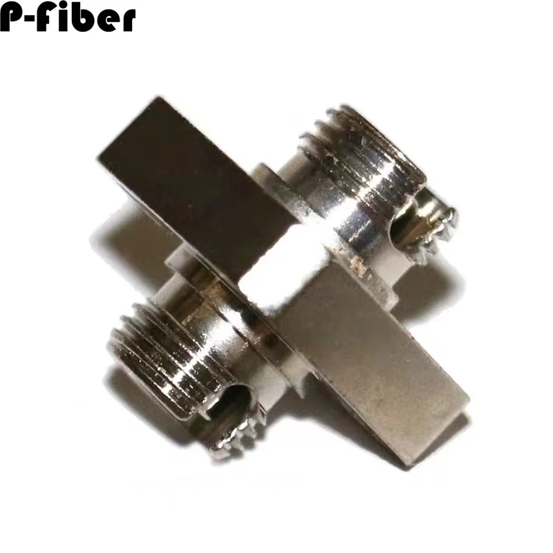 Adaptador de conector do acoplador de fibra óptica, FC-FC Large D-Type FC, Flange Square, ODF Rack, alta qualidade, P-fibra, 10pcs