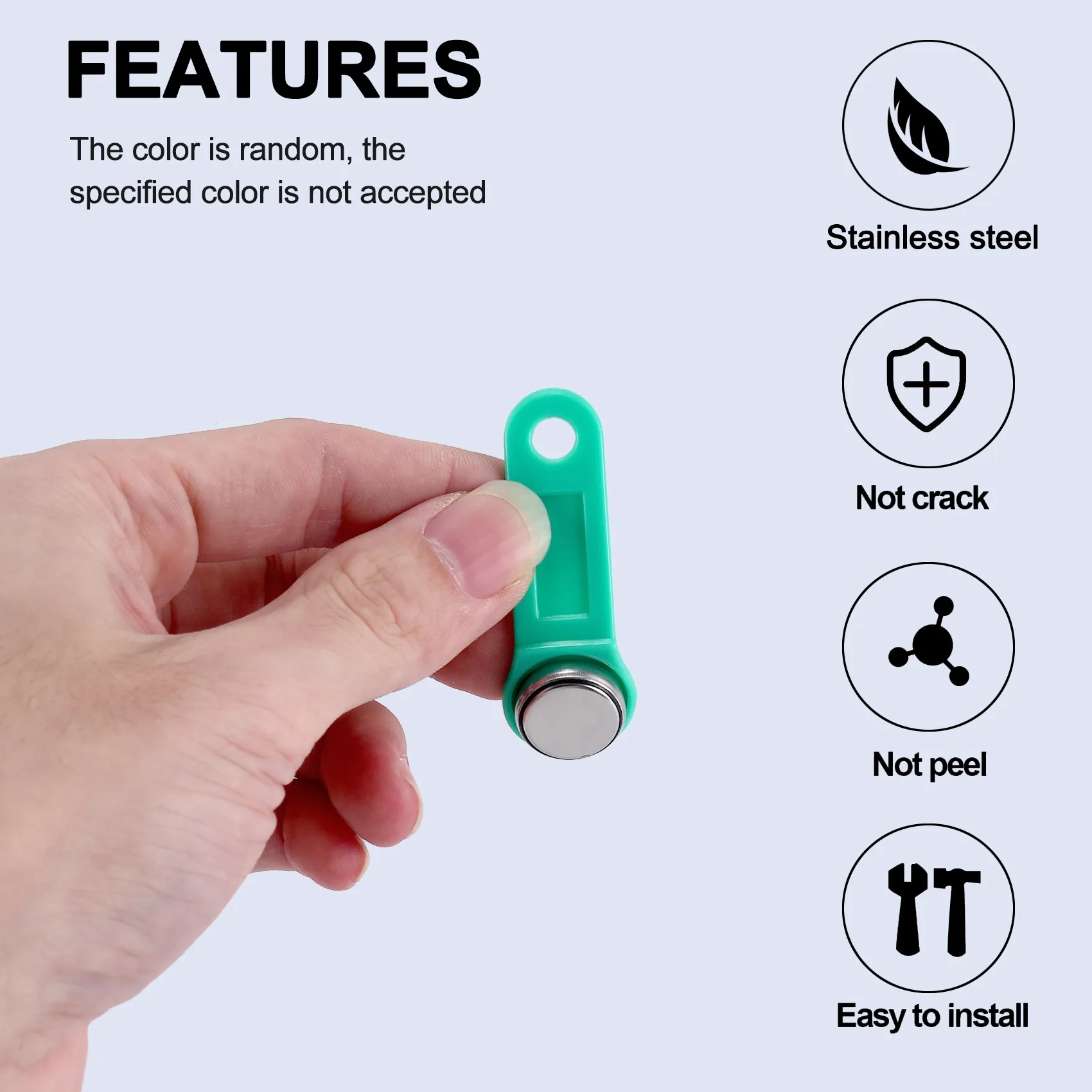 

DIGIT-10Pcs/Lot Rewritable RFID Contact Memory Key RW1990 Ibutton For Copy Card Sauna Dallas Keys Cards